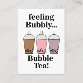 Bubble Tea Drink Cafe Visitenkarte