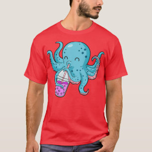 Bubble Tea-Geschenk Kinder Oktopus Boba-Tee Bubble T-Shirt