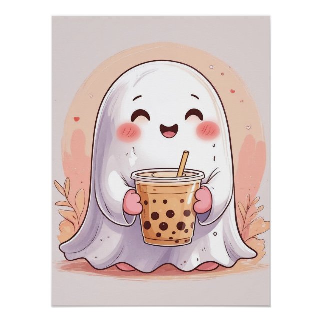 Bubble Tea Ghost Poster (Vorderseite)