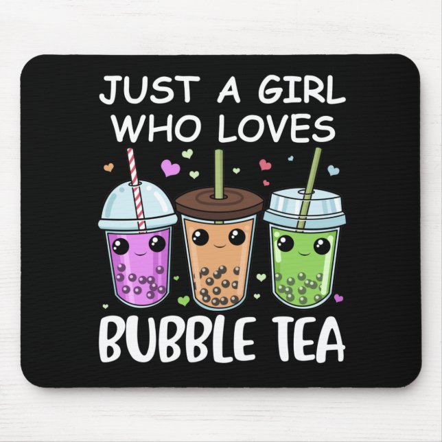 Bubble Tea Gifts Kawaii Bubble Tee Mousepad (Vorne)