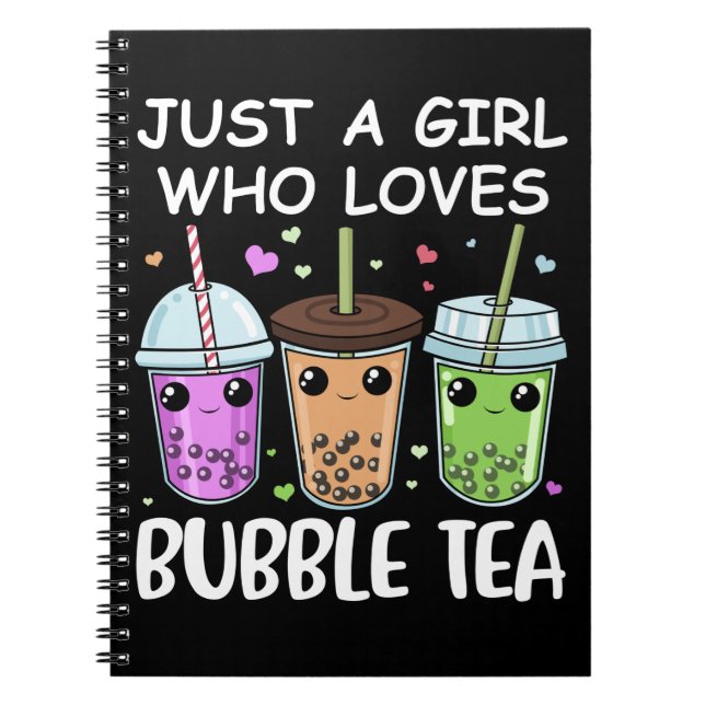 Bubble Tea Gifts Kawaii Bubble Tee Notizblock (Vorderseite)
