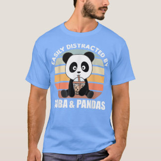Bubble Tea Panda Chocolate Sweet Animals Boba T-Shirt