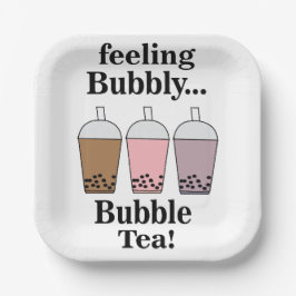 Bubble Tea Party Pappteller