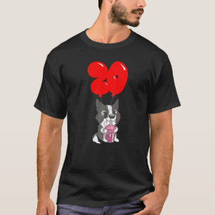 Bubble Tea Welpe 20. Geburtstag Kinder Ballon Teil T-Shirt