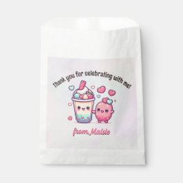 Bubble Thé Anniversaire Favoriser les sacs