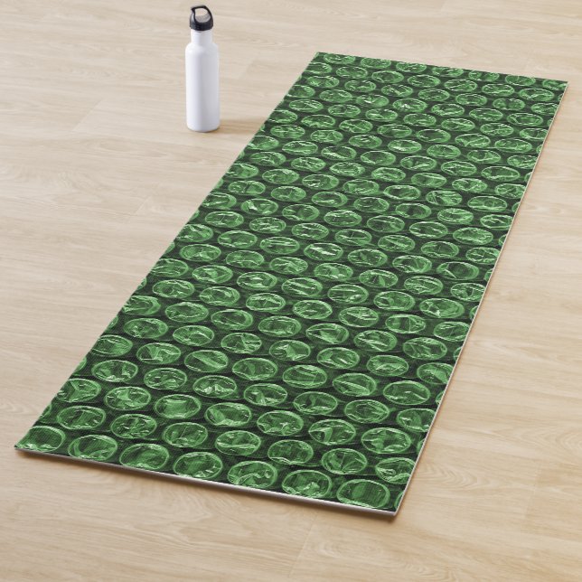 Bubble Wrap Green Yogamatte (Beispiel)