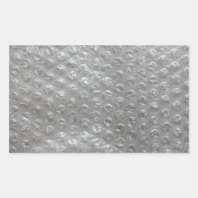 Bubble Wrap Rechteckiger Aufkleber (Vorderseite)
