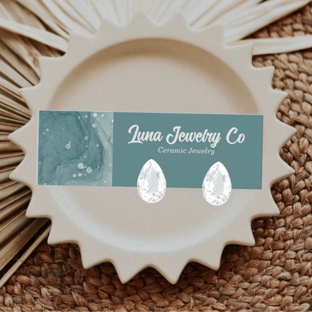 Bubbled Ink Jewelry Business Card Mini Visitenkarte (Von Creator hochgeladen)