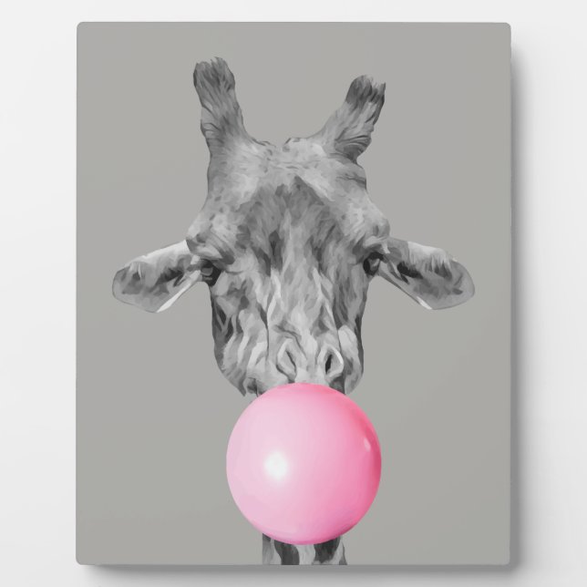bubblegiraffe fotoplatte (Vorderseite)
