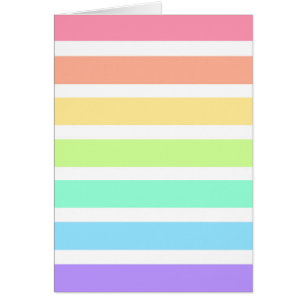 Bubblegum arc-en-ciel et bandes blanches