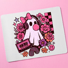 Bubblegum ästhetisches Retro Ghost Girl Halloween Mousepad