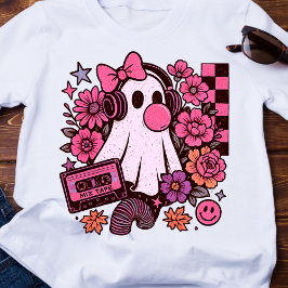 Bubblegum ästhetisches Retro Ghost Girl Halloween T-Shirt
