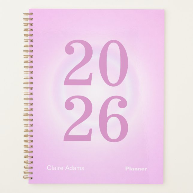 Bubblegum Aura Big Year Planner (Devant)