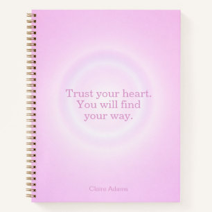 Bubblegum Aura Notizbuch mit Botschaft