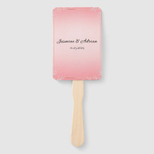 Bubblegum Blush Hochzeit Fächer