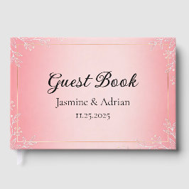 Bubblegum-Blush-Hochzeit Gästebuch