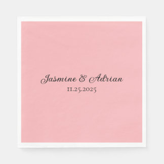 Bubblegum-Blush-Hochzeit Serviette
