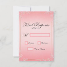 Bubblegum Blush Wedding RSVP Cards