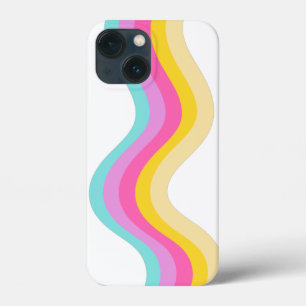 Bubblegum Color Wavy Rainbow iPhone Case