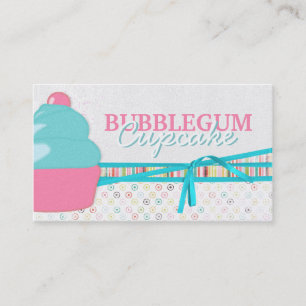 Bubblegum Cupcake Business Cards Visitenkarte