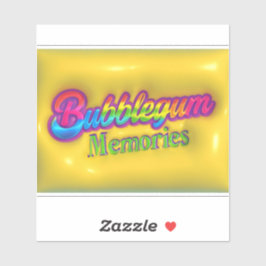 Bubblegum Erinnerungen Aufkleber