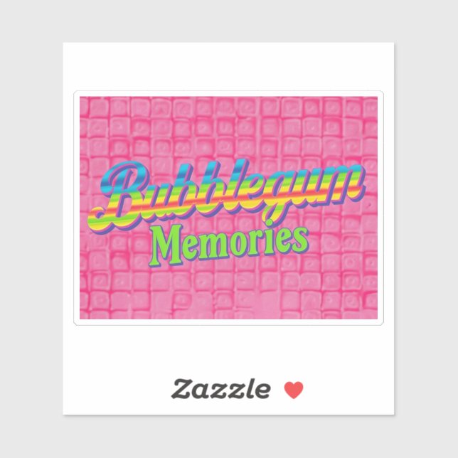 Bubblegum Erinnerungen Aufkleber (Blatt)