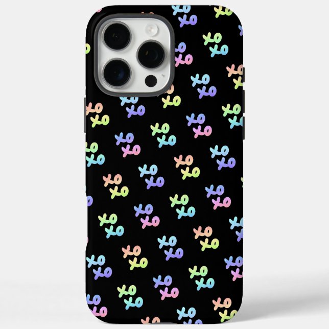 Bubblegum farbiges Glasherz Ballon Valentine iPhone 16 Pro Max Hülle (Rückseite)