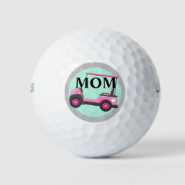 Bubblegum Pink Golf Cart Mama Golfball