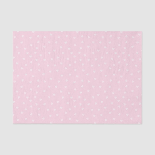 Bubblegum Pink Hearts Geschenke Wrapping Seidenpapier (Vorderseite)
