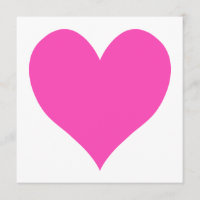 Bubblegum Pink Niedliche Herzform