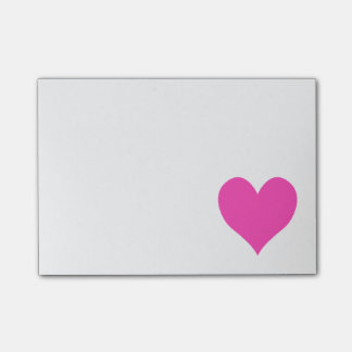 Bubblegum Pink Niedliche Herzform Post-it Klebezettel