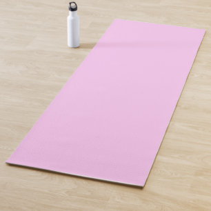 Bubblegum Pink Pastel Solid Farbe auf 1 Seite Yogamatte