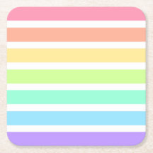 Bubblegum Regenbogen und weiße Streifen