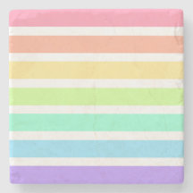 Bubblegum Regenbogen und weiße Streifen