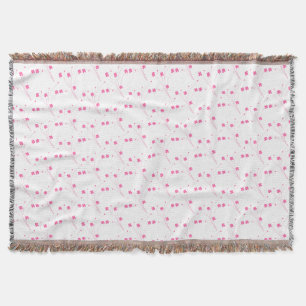 Bubblegum Rosa Blume, kleine Blumendrucke Decke