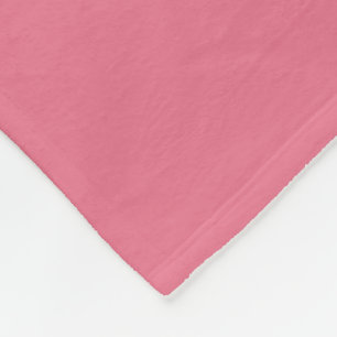 Bubblegum Rosa Farbdruck, Rot Rosa Rosa Fleecedecke