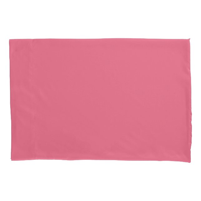 Bubblegum Rosa Farbdruck, Rot Rosa Rosa Kissenbezug (Vorderseite)