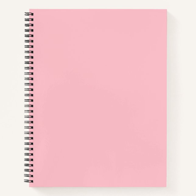 Bubblegum Rosa Farbe Notizbuch (Vorderseite)