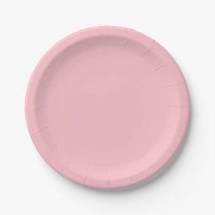 Bubblegum Rosa Farbe Pappteller