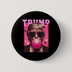 Bubblegum Trump blasen Blase Gum Weihnachts Pink Button