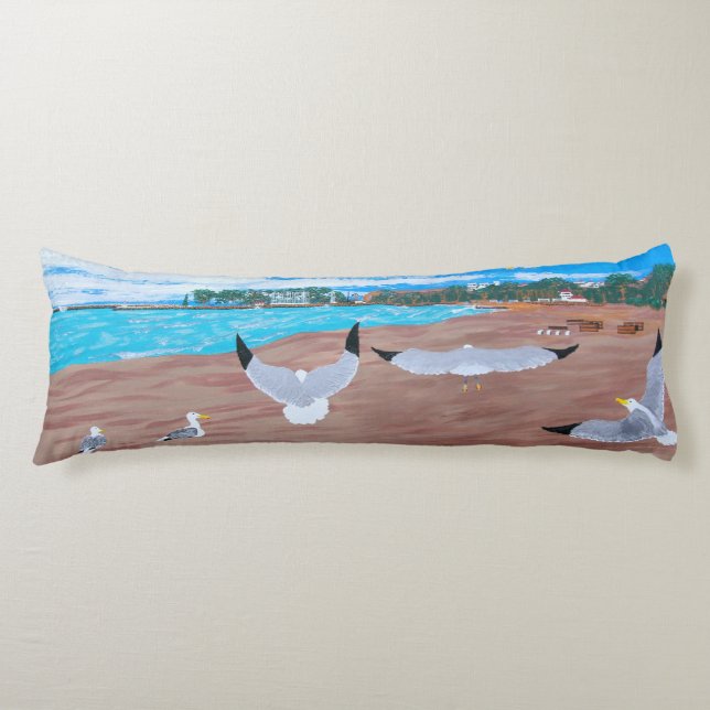 Bubblepazifische Kissen, auf beiden Seiten gleich, Seitenschläferkissen (Vorderseite)