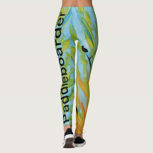 Bubblepazifische Leggings (Rückseite)