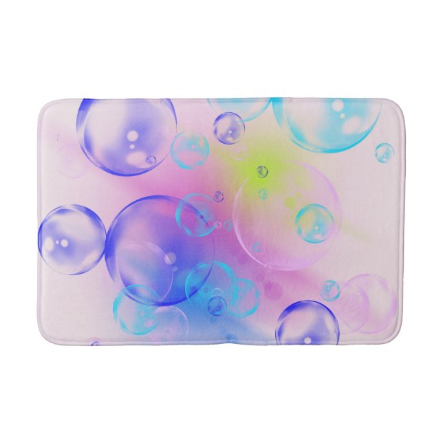 BUBBLES - Abstraktes Bild des Fraktals Kunst - Badematte (Vorderseite)