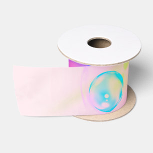 BUBBLES - Abstraktes Bild des Fraktals Kunst - Satinband