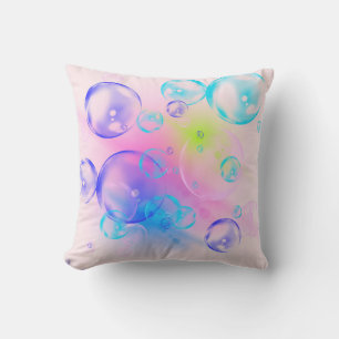 BUBBLES - Abstraktes Farbbild des Fraktals Kunst - Kissen