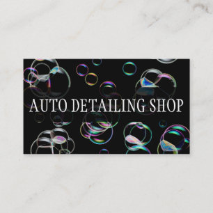 BUBBLES AUTO DETAILLIERTE AUTO REPAIR-GESCHÄFTSKA VISITENKARTE