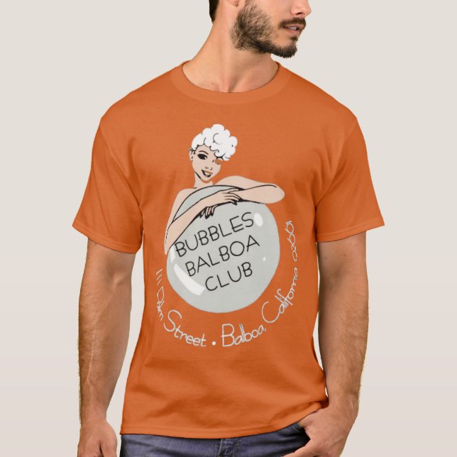 Bubbles Balboa Club - Newport Beach, CA T-Shirt (Vorderseite)