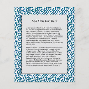 Bubbles Blue Punkte Sommer Saison Strandliebhaber Flyer