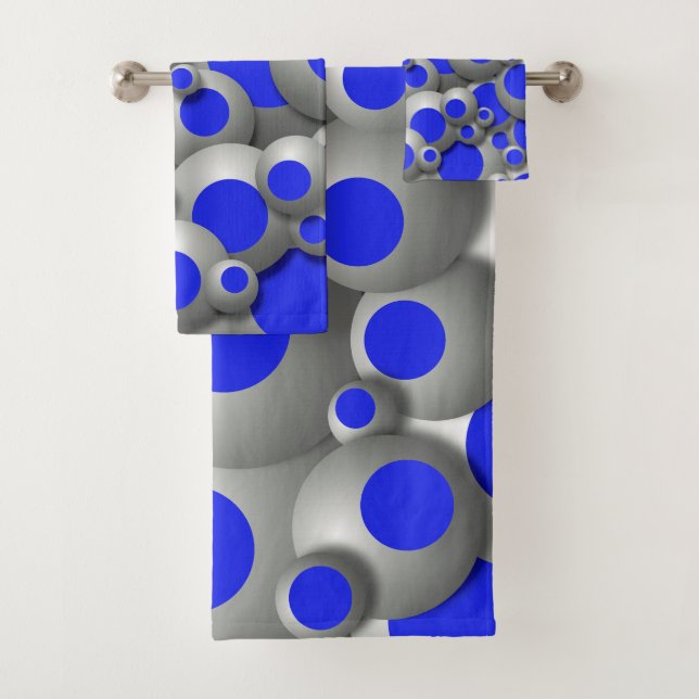 Bubbles bouillonnants Royal Blue Serviette ensembl (En situation)