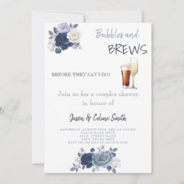 Bubbles & Brews Couples Wedding shower Invitation